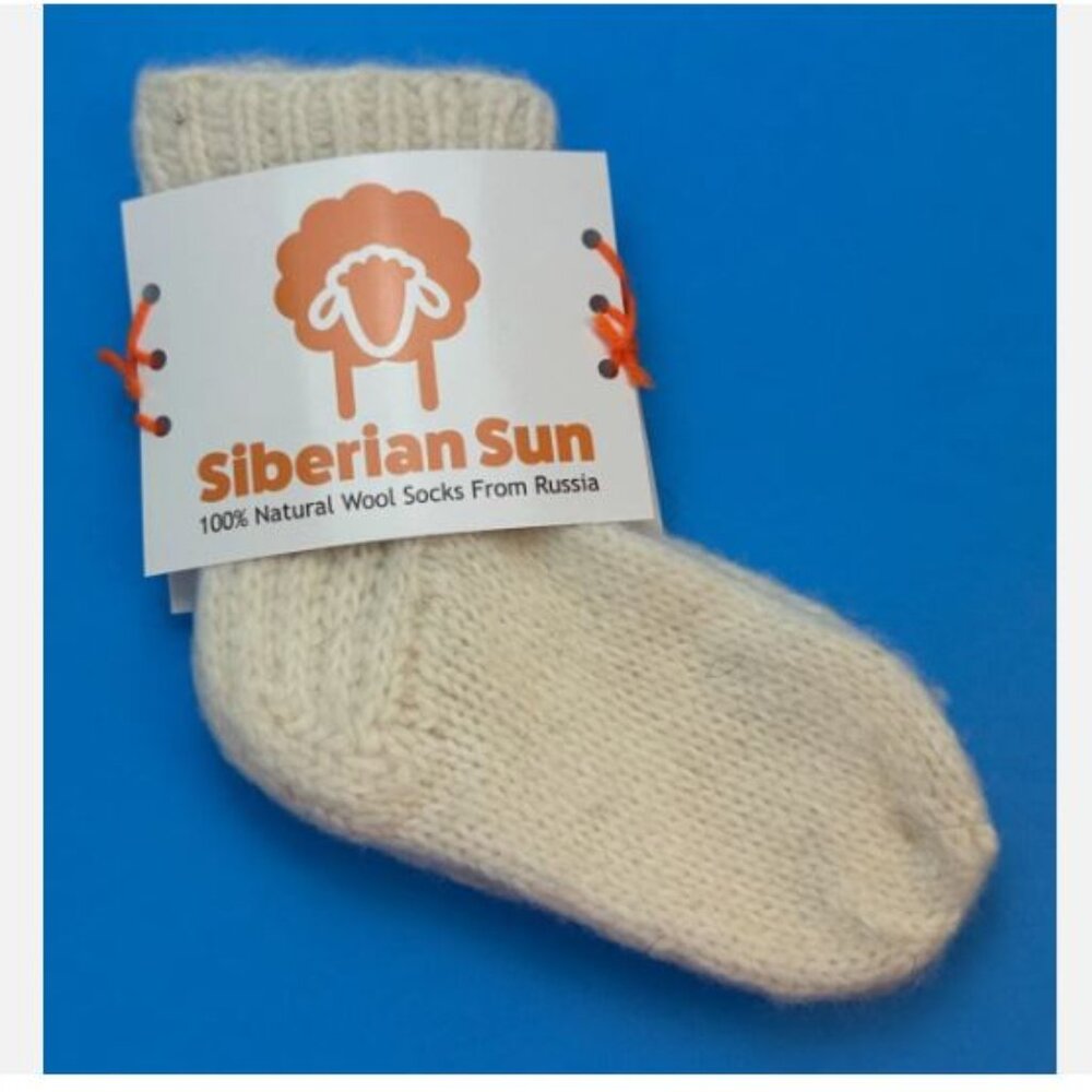 New Handmade 100% Wool Socks Outdoors Women's US Size 5-6 Heel to Toe 22 cm